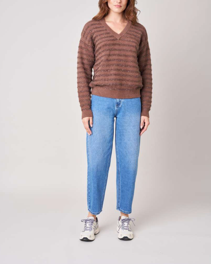 Deeluxe  Pull Ample Femme  MILIENA version Marron