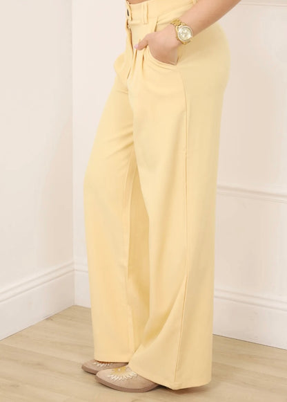 Ensemble jaune Femme Veston et pantalon tailleur