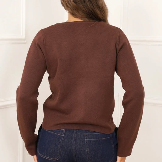 Gilet Femme bouton doré rose