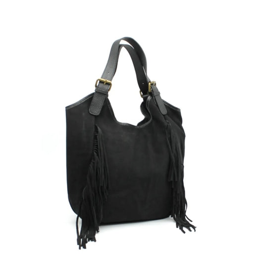 Vimoda Sac cabas en daim à frange LOLI