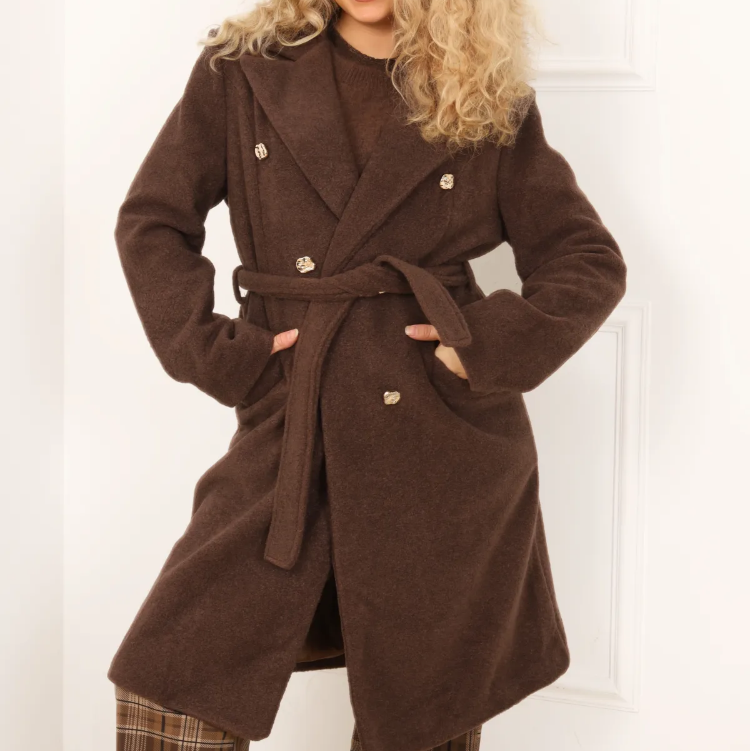 Manteau Femme boutons dorés