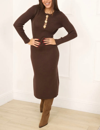 Robe longue bijoux soleil dorée SUNSHINE