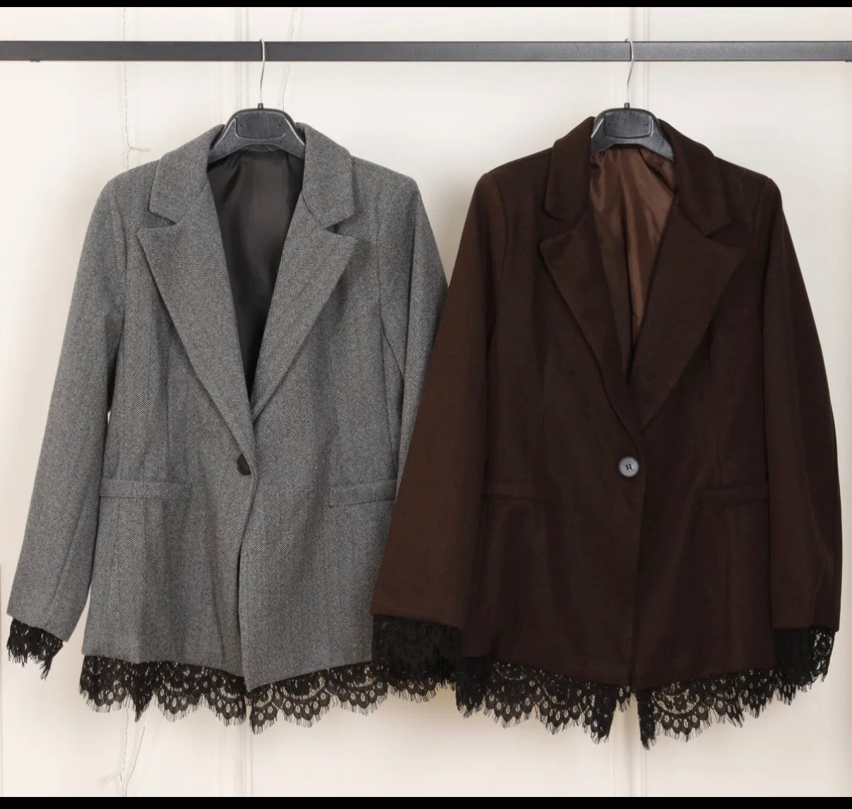 Blazer Femme oversize dentelle INAYA