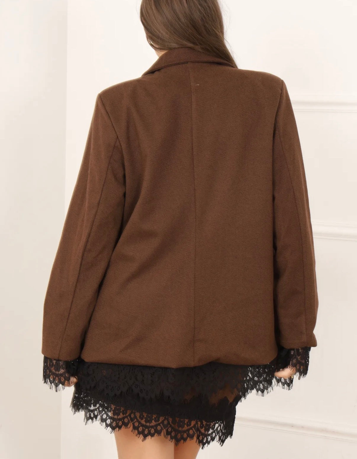 Blazer Femme oversize dentelle INAYA