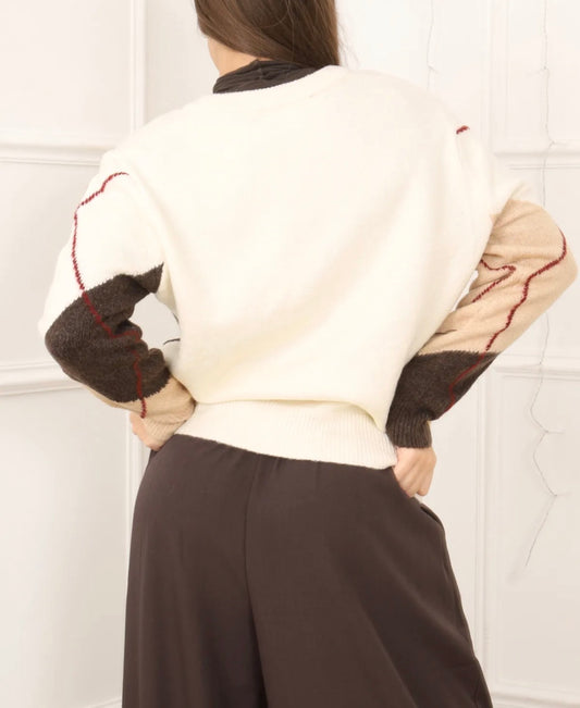 Pull Femme à carreaux LOLI