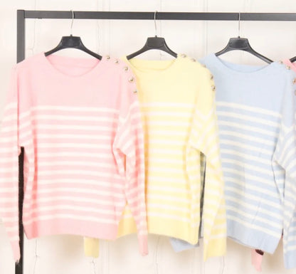 Pull Marinière Femme Coloré