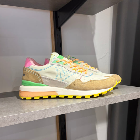 Victoria Shoes Baskets Femme LUNA MULTICOLORE NYLON & DAIM multicolore