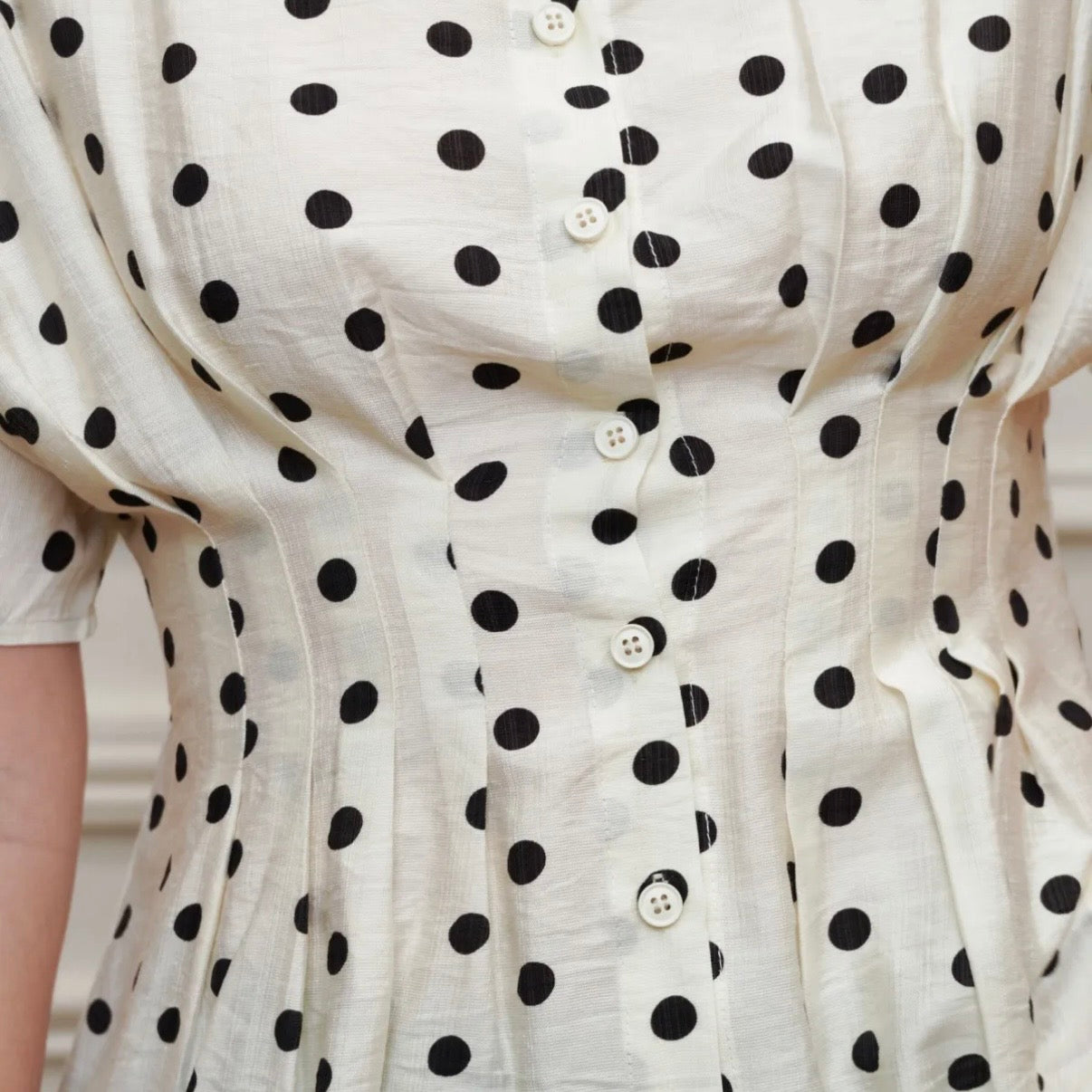 Top Femme PIN-UP à Pois noir