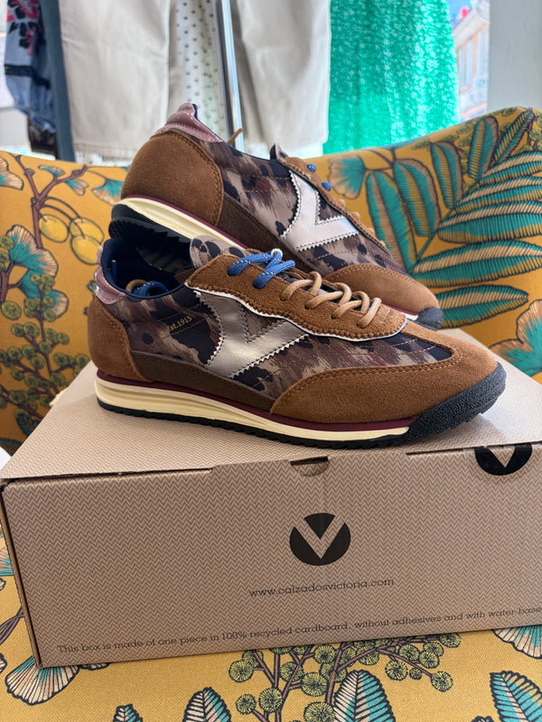 Victoria Shoes Sneakers Femme SATURNO Imprimé Animal & Daim