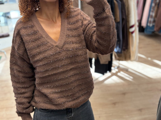 Deeluxe  Pull Ample Femme  MILIENA version Marron
