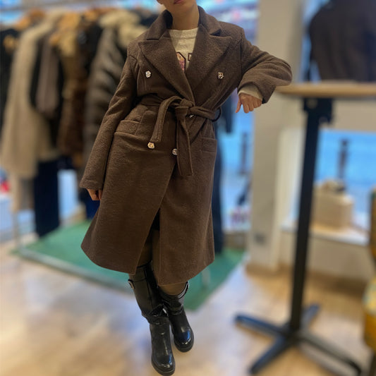 Manteau Femme boutons dorés