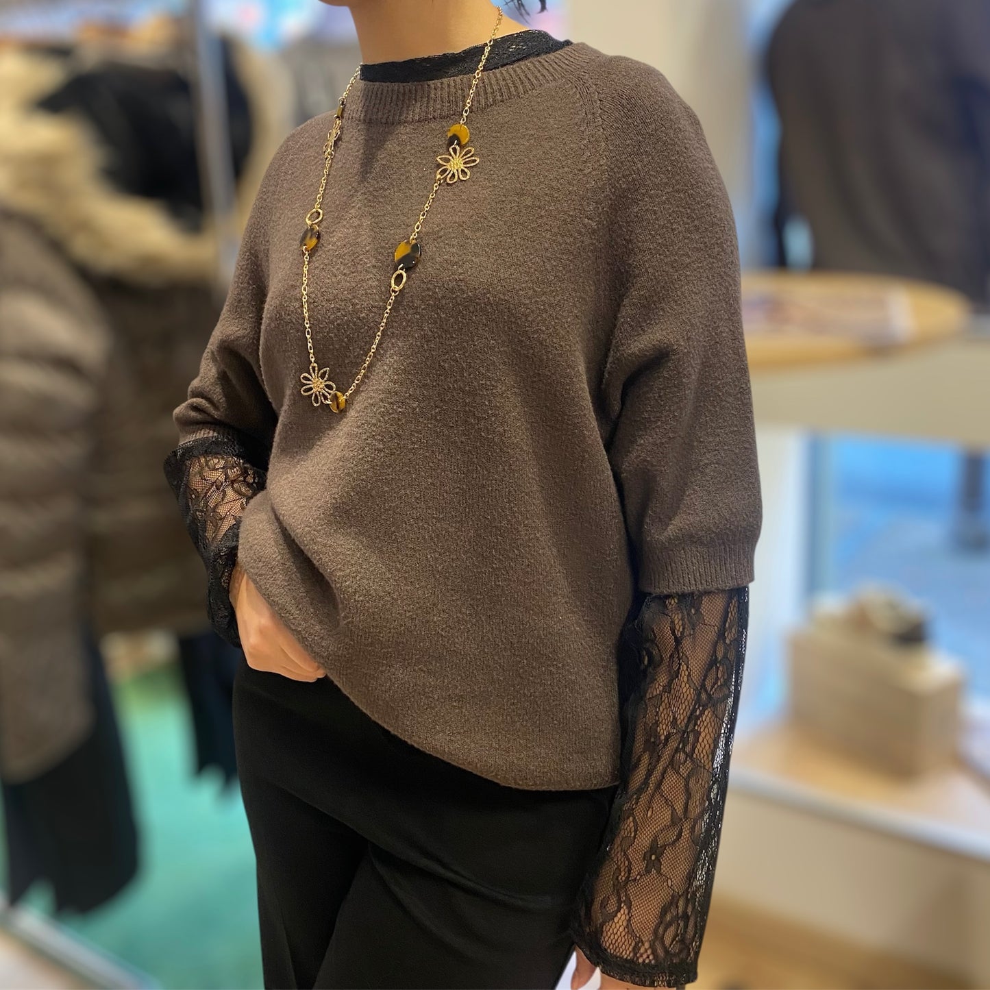 Pull Femme manches 3/4 made in italy