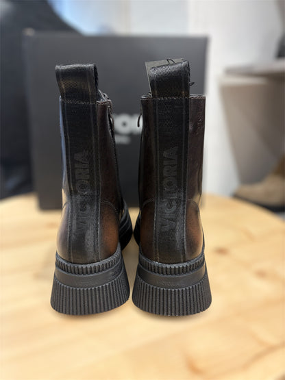 Victoria Shoes Bottes Femme DUBLIN EFFET CUIR LACETS