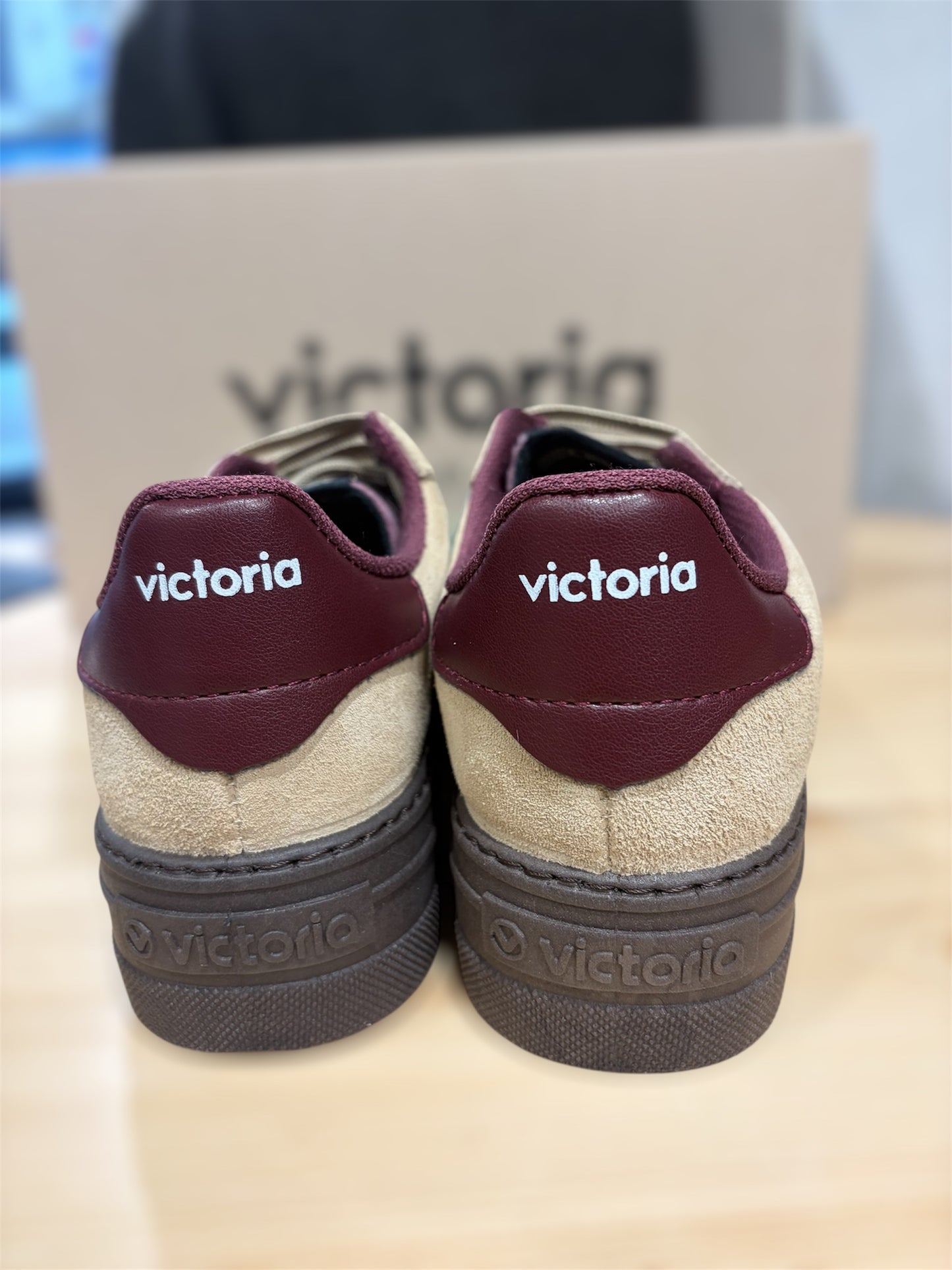 Victoria Shoes baskets Femme à plateforme BARCELONA CICLISTA CUIR FENDU