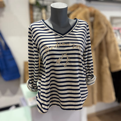 T-shirt Marinière Manches longues MADEMOISELLE