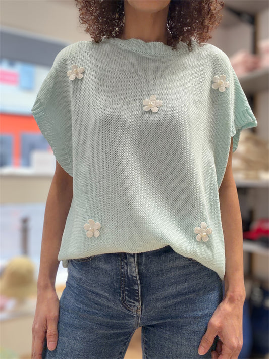 Top Femme sans manches en Maille FLORENZA