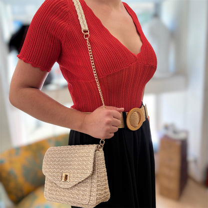 Top Femme Ajouté Rouge Vif VENISE
