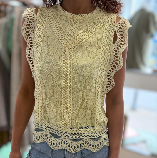 Top Femme Guipure CLÉMENCE