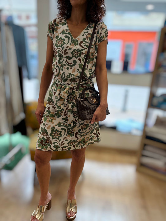 Robe ELLA Imprimé Floral & Taille Nouée