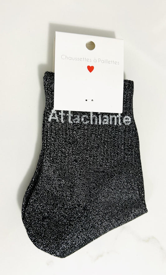 Chaussettes à paillettes “ATTACHIANTE “