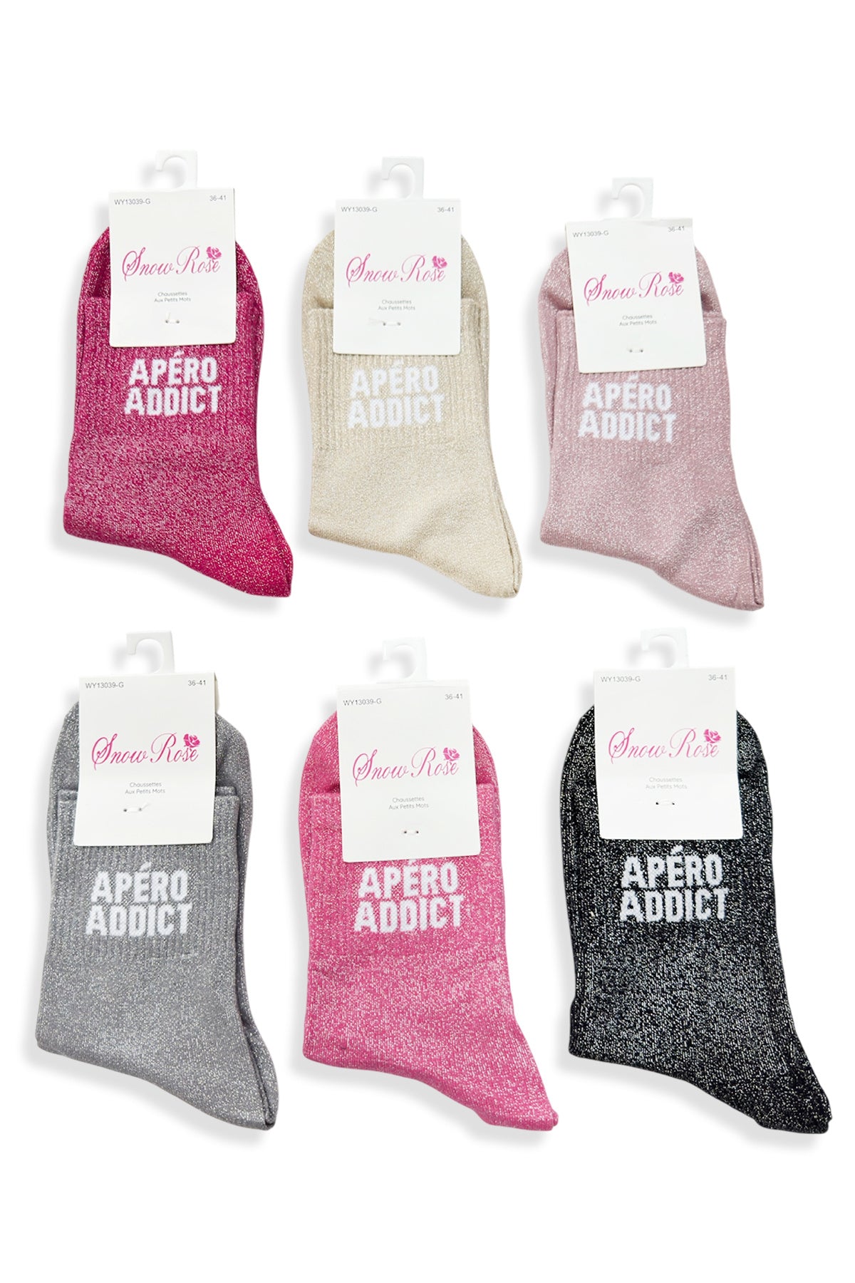 Chaussettes à Paillettes APÉRO ADDICT