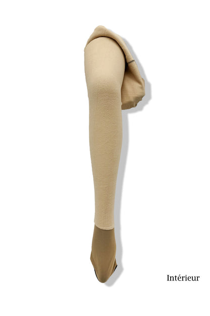 Collant Polaire Effet Faux Transparent