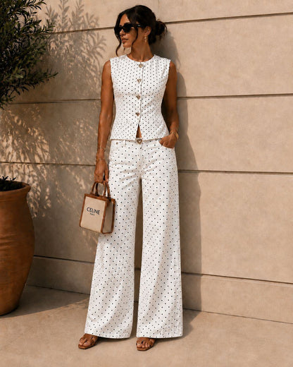 Ensemble Femme Denim à Pois MINA