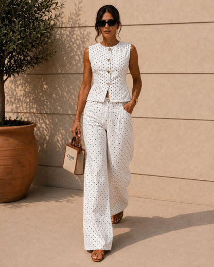 Ensemble Femme Denim à Pois MINA