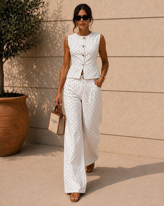 Ensemble Femme Denim à Pois MINA