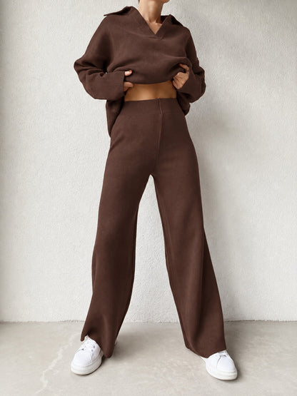 Ensemble en Maille CHIARA Marron
