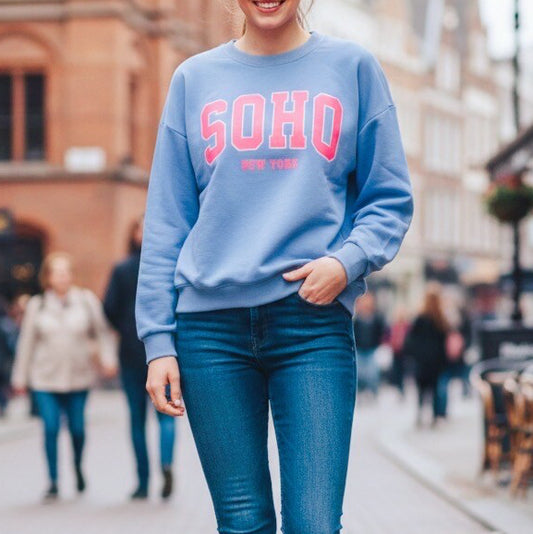 Sweat Femme SOHO bleu ciel