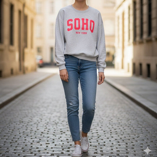 Sweat Femme SOHO gris clair
