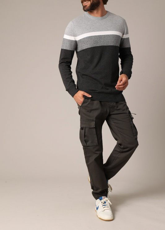 Deeluxe Pull à rayure Homme TOASTER