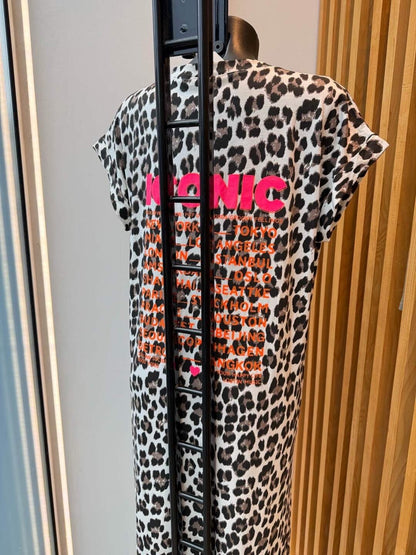 Robe Longue T-Shirt RIMINI Imprimé Léopard