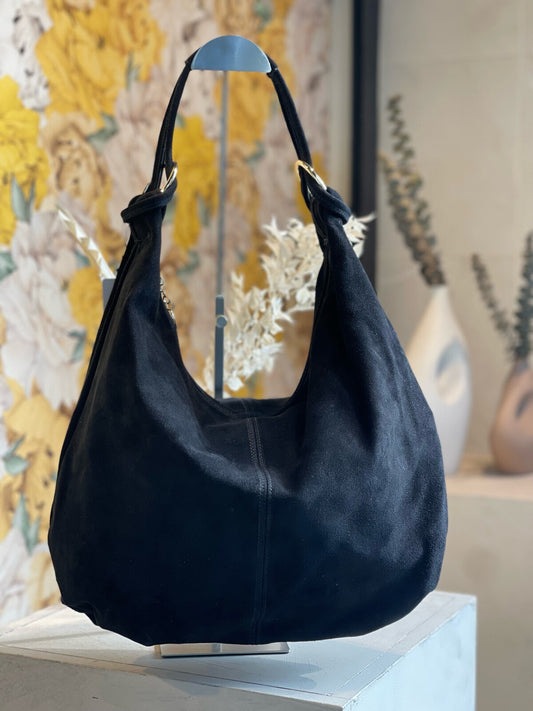 Sac Femme porté épaule en croûte de cuir MAGGIE