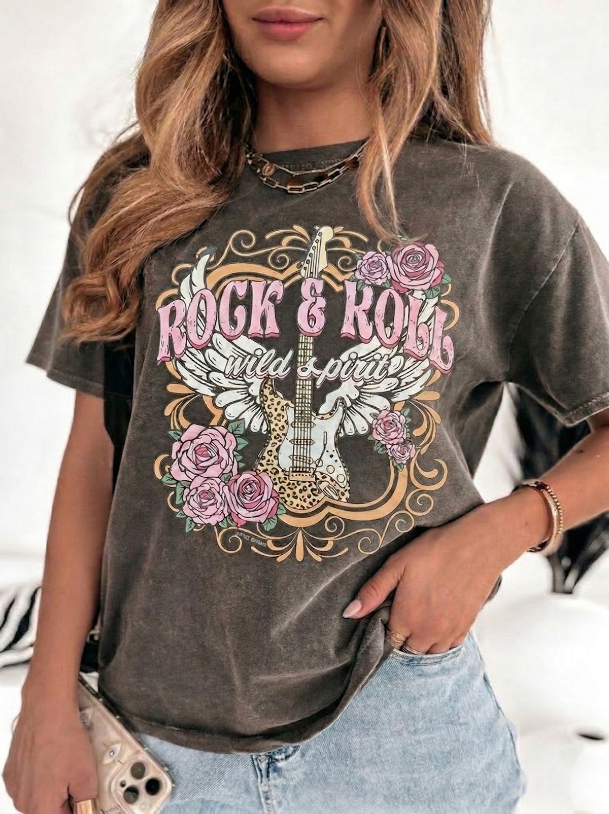 T-shirt oversize Femme ROCK'N'Roll